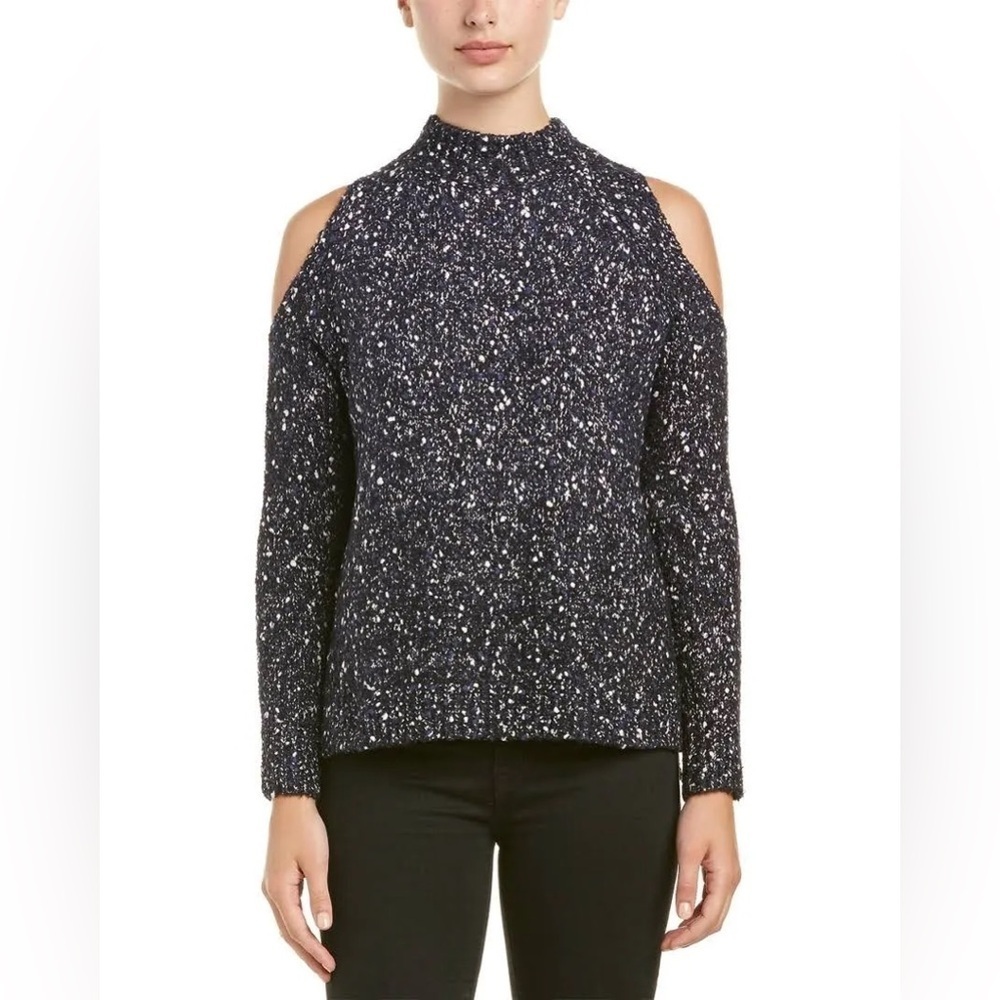 Rebecca Taylor Cold Shoulder Sweater Speckled Sweater